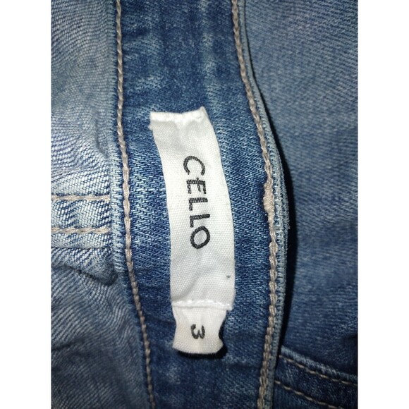 Cello Jeans Womens Size 3 Destroyed Cropped Cut Out Ankle Skinny - Picture 7 of 9